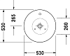 Раковина на столешницу 53 см Duravit Starck-1 0408530000