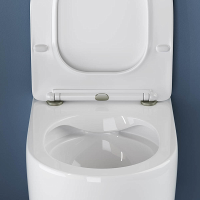 Подвесной унитаз Ceramica Nova Moments CN3003 с сиденьем микролифт, белый