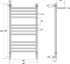 Полотенцесушитель водяной Energy Prestige Modus 100x50