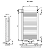 Полотенцесушитель водяной Kermi Basic-50 E001M1200602XXK белый