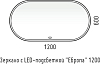 Зеркало Corozo Европа 120x60 SD-00000842 с подсветкой, белый