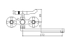 Смеситель для ванны с душем Cron CN42 CN2142 хром