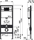Комплект инсталляции Tece Base K400600 с кнопкой смыва и подвесным унитазом Jaquar Vignette VGS-WHT-81953 с крышкой-сиденьем микролифт
