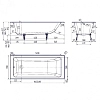 Чугунная ванна Delice Parallel DLR220504RB-AS белый