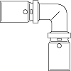 Угольник Oventrop Cofit P 90° 16 мм