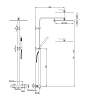 Душевая система Paini Dax-r-dax 84CR689THSQ4P1 хром