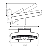 Верхний душ Hansgrohe Rainfinity 360 3jet 26234340, шлифованный черный хром