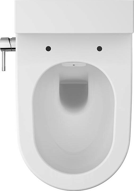 Унитаз подвесной VitrA Nest 5176B003-6233 безободковый, с функцией биде и сиденьем микролифт, белый