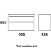 Тумба под раковину Edelform Constante 1-665-14-PR100 белый, черный