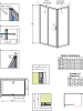 Душевой уголок Radaway Premium Plus DWJ+S 140х75 см стекло прозрачное