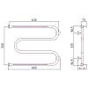 Полотенцесушитель водяной Сунержа М-образный 00-4008-5065 хром