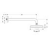 Верхний душ 180 мм Hansgrohe Raindance Classic 27428000