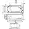 Акриловая ванна AM.PM X-Joy 180х80 W94A-180-080W-A