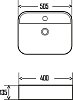 Раковина AQUAme 50 AQM5001, белый