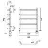 Полотенцесушитель электрический Domoterm Лаура Лаура П5 500х700 ER хром