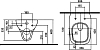 Подвесной унитаз IFO Sjoss Rimfree RP313200600 без внутреннего ободка