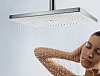 Верхний душ Hansgrohe Rainmaker Select 24006600 чёрное стекло, хром