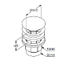 Донный клапан для раковины Kludi 1042653-00 белый матовый