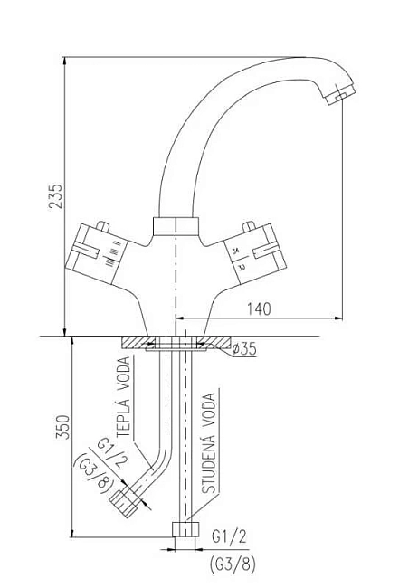 Смеситель для раковины Rav-Slezak Termo TRM26.5 хром