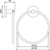 Полотенцедержатель Jaquar ACN-ABR-1121BN