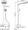 Душевая стойка Gllon GL-SF1301LW-T