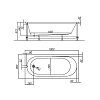 Акриловая ванна Kolpa-San Tamia tamia180 белый