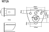 Подвесной унитаз Black&White Universe W-726 с сиденьем микролифт