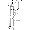 Душевой комплект Hansgrohe, хром, 71400000/71070000/26574400