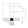 Смеситель для раковины Haiba HB12815 сталь