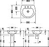 Раковина Duravit Darling New 2621550000 55 см