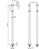 Комплект колонн для установки смесителя Boheme Brillante 603, хром