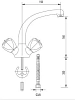 Смеситель для кухни Mofem Treff 140-0137-00 серый