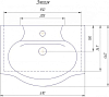 Мебельная раковина Rosa Элегия 60 см 4620008190433
