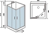 Душевая кабина Weltwasser WW500 10000003259 стекло прозрачное, профиль хром