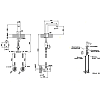 Электронный смеситель для раковины Gessi Rettangolo 30501#031, хром