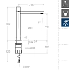 Смеситель для раковины Ramon Soler Kuatro 4710N хром