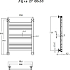 Полотенцесушитель водяной Тругор ЛЦ кв 27 80*50 #