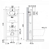 Комплект инсталляция OLI 120 Eco Sanitarblock pneumatic с унитазом Point Меркурий PN41831GM, сиденье микролифт, клавиша OLI Karisma, цвет хром матовый, 879235pKA02+PN41831GM