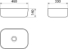 Умывальник Point Венера 46 PN43073WB, белый