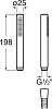 Ручной душ Roca Stella 5B9B61C00, хром