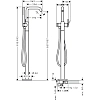 Смеситель для ванны с душем Hansgrohe Tecturis S 73440700 белый