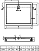 Поддон для душа Riho 273 с панелью и ножками 100x80 см D002013005