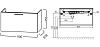 Тумба под раковину Jacob Delafon Odeon Rive Gauche EB2513-RX-G92 серый