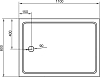 Поддон для душа Cezares Tray 110/80