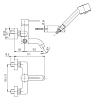 Смеситель для ванны с душем Paini COX 78PZ105 черный