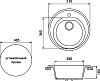 Кухонная мойка GranFest Rondo GF-R510 чёрный