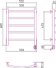 Полотенцесушитель электрический Сунержа Галант 60x50 R