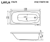 Акриловая ванна Whitecross Layla 0102.170075.100.NANO.GL золото, белый