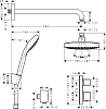 Душевой комплект Hansgrohe Croma Select E 27294000