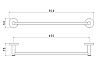 Полотенцедержатель Aquatek Европа AQ4120CR хром